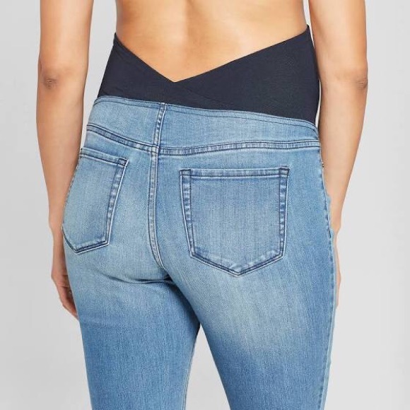 Isabel & Ingrid Denim Maternity Jeggings Sz 2 - Picture 11 of 11